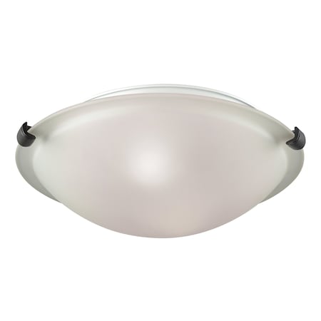 Thomas Sunglow 13'' Wide 2Light Flush Mount, Brushed Nickel CN734299